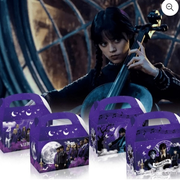 Wednesday Addams 30 Plus Piece Party Bundle New With Tags - Picture 7 of 7